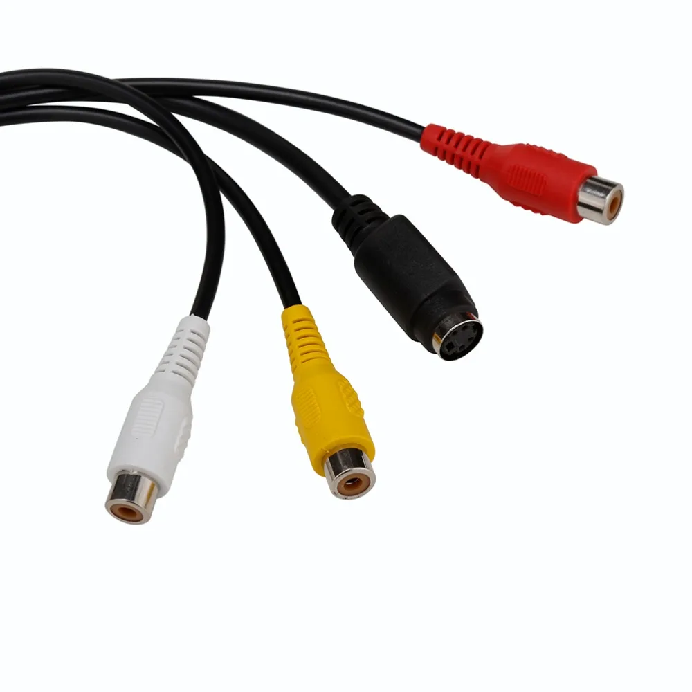 Видеокабель для ноутбука ПК HD ТВ разъем VGA штекер S Video 3 RCA Jack Женский Композитный AV