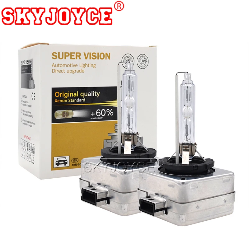 Лампа для автомобильных фар SKYJOYCE 55 Вт ксеноновая лампа D1S D2S HID 4300K 5000K D3S 6000K 8000K D4S D1R