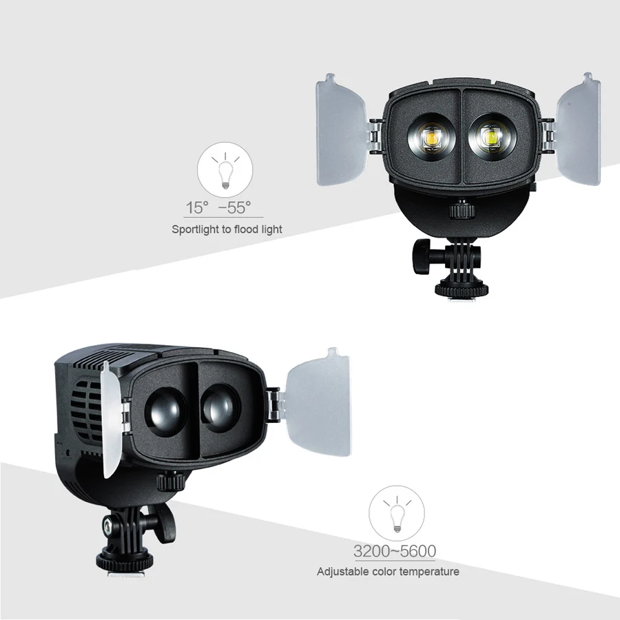 Двухцветный Точечный светильник с затемнением светодиодный для видеофокуса