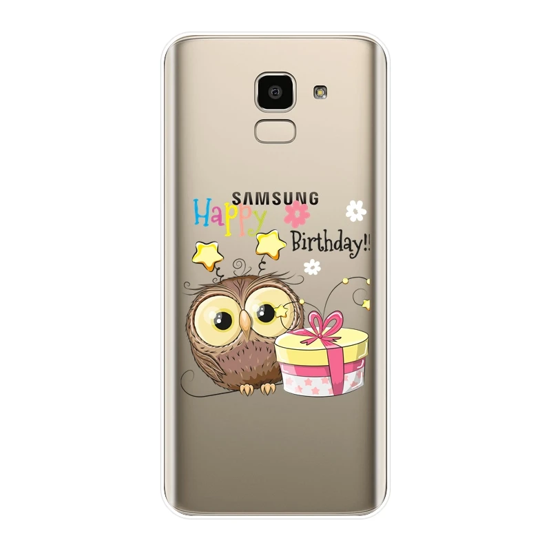 Милый чехол для телефона с совой Samsung Galaxy J3 J5 J7 2015 2016 2017 J2 Prime силиконовая Мягкая