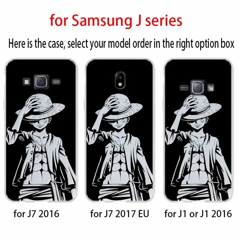 Цельнокроеный чехол для телефона с аниме Луффи Samsung Galaxy j6 J8 J7 J5 J3 J4 Plus 2018 2017 2016 J610