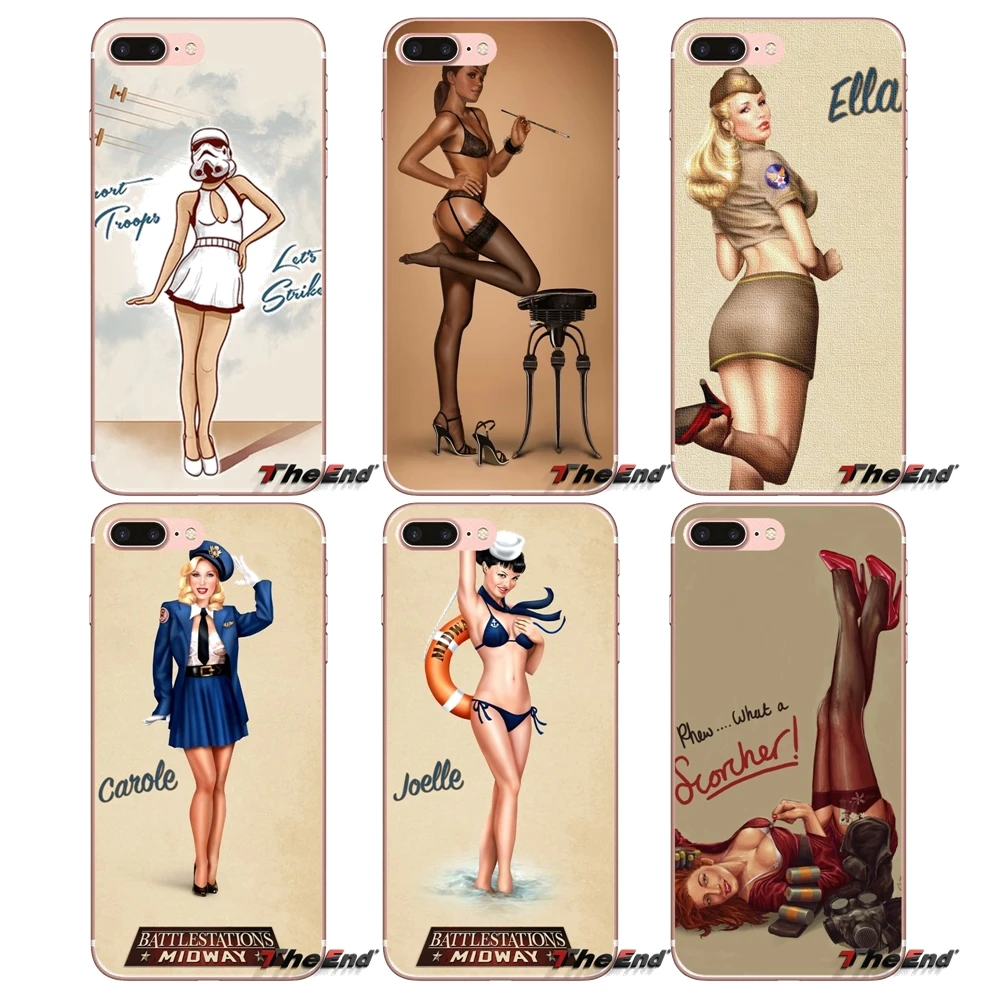 Мобильный Телефон Оболочки Охватывает довольно Pin Up Girl Для Huawei P Smart Y6 P8 P9 P20 P10 Плюс