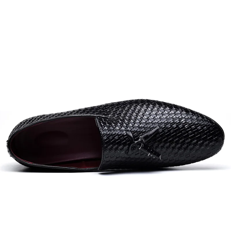 COSIDRAM Слипоны мужские повседневные туфли из искусственной кожи обувь для