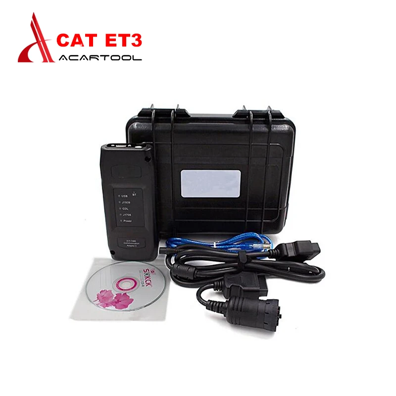 CAT ET3 WIFI/USB диагностический инструмент для грузовиков с ключом адаптера ET SF V2018A HW