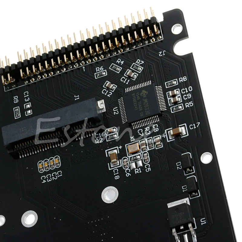 Переходник mSATA PATA с картой переходником для IDE HDD SSD на 2 5 дюйма и чехлом Прямая