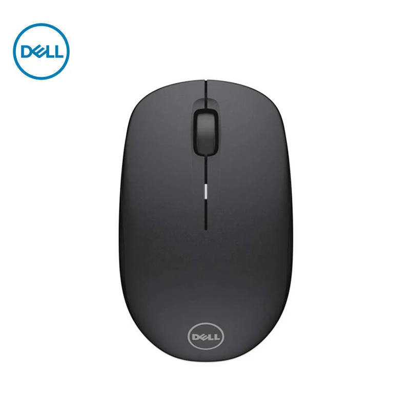 Dell MS116 кабель для мыши для компьютера, настольного офиса, все-в-одном ноутбук, домашняя мышь черный/белый с USB - Цвет: Черный