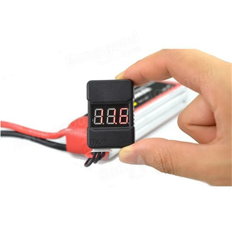 BX100 1-8S Lipo тестер напряжения батареи/сигнал тревоги низкого напряжения/напряжение батареи Che cker с двумя динамиками