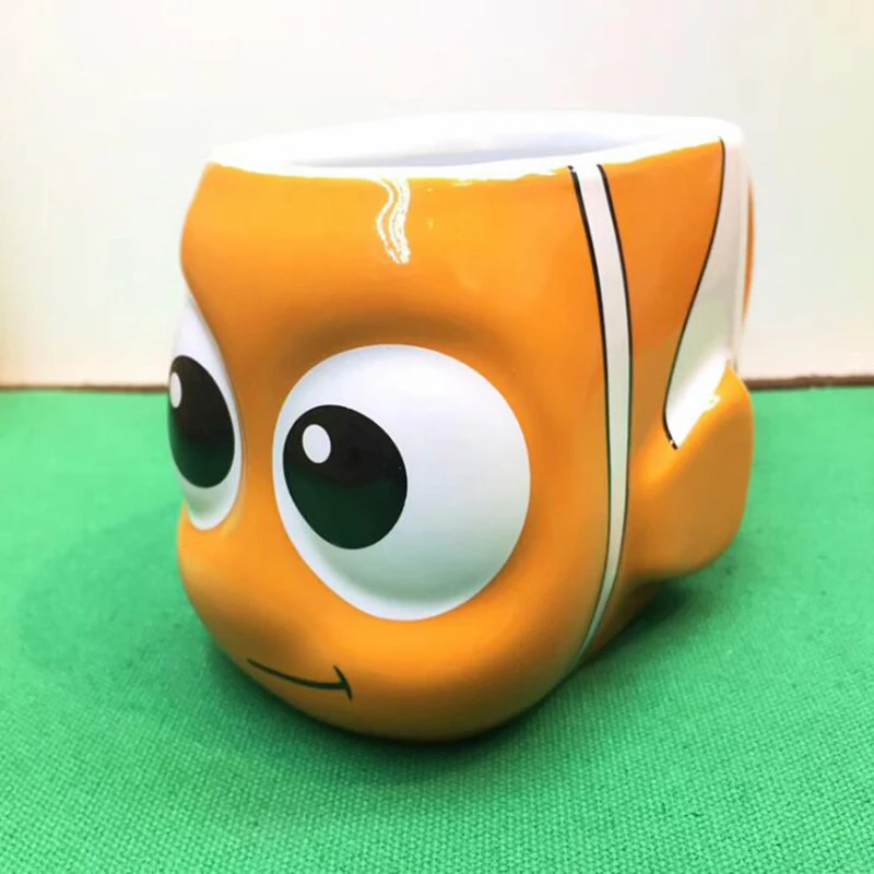 Креативная керамическая чашка, ручная роспись, 3D кружка, кофейная молочная чашка, кактус, Забавный монстр, Офисная домашняя чашка, емкость 301-400 мл