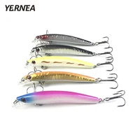 yernea 5pcslot 5 colors small floating minnow fishing lure wobblers crankbait artificial bait 3d eyes fishing lures accessories