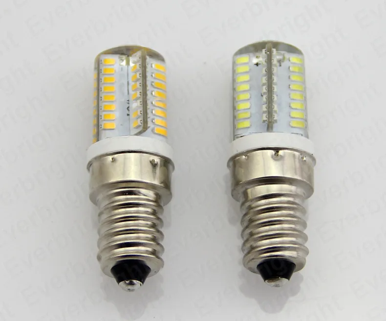 Светодиодный светильник 6 Вт E14 3014 SMD 64 светодиодный высоковольтный Кристалл