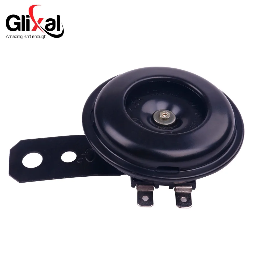 Glixal GY6 12 V Универсальный компактный черный рог для Скутер мопед грязи-Bike ATV мотоциклы мопеды