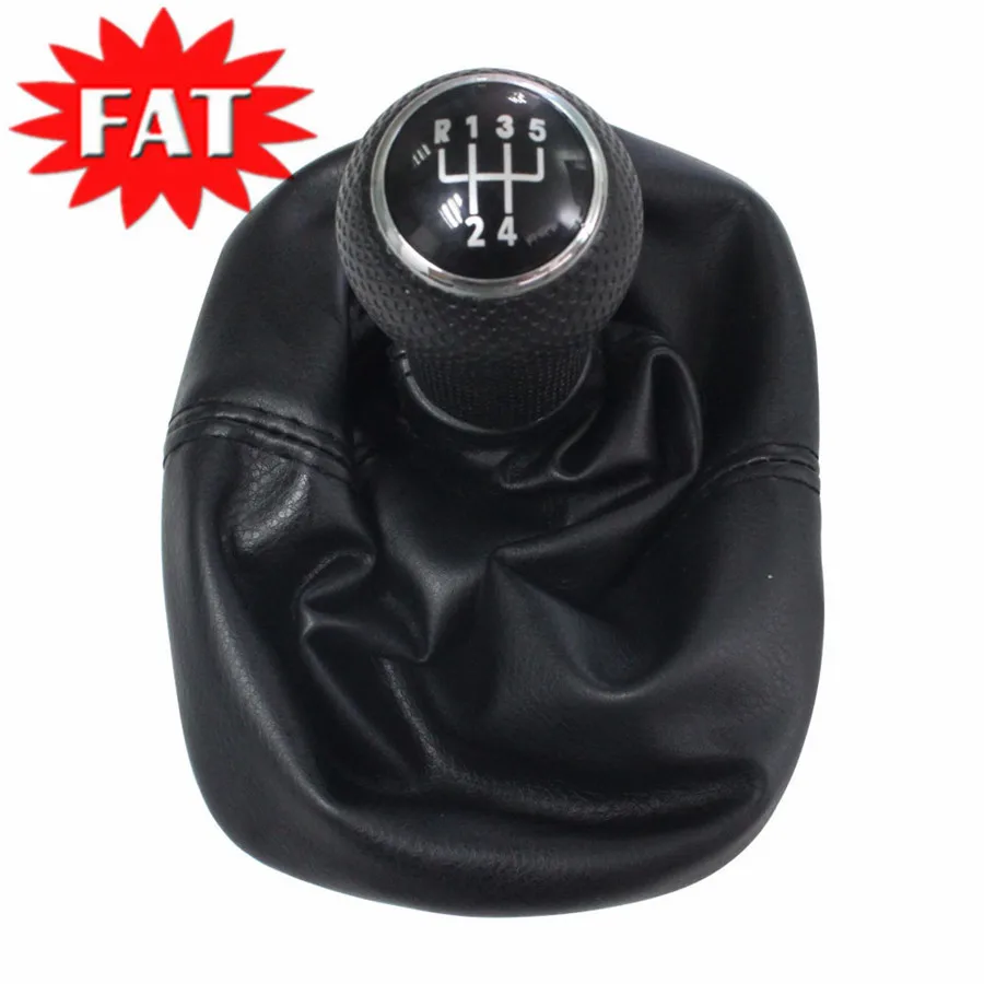 5 скоростей Ручка Переключения рулевого механизма автомобиля с кожаными