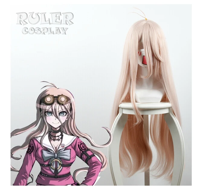 Высокое качество супер DanganRonpa Косплэй парик Miu ирума костюм Play взрослая женщина