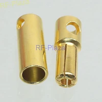gold plated 5 5mm bullet male female banana connector 2 pairset