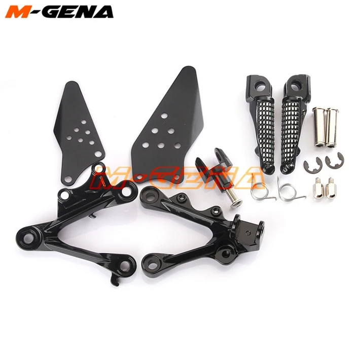 Фото Передние Подножки, подножки, подножка, кронштейн педали для KAWASAKI ZX6R ZX-6R ZX 6R 2009 2010 2011 2012 2014 09 10 11 12 13 14 №3