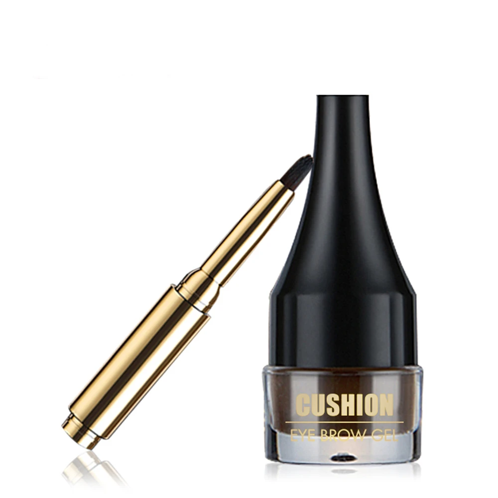 NAQIER Makeup Eye brow Enhancer air cushion microblading eyebrow tattoo cream Hue Tint Natural make up Kit With Brushes | Красота и