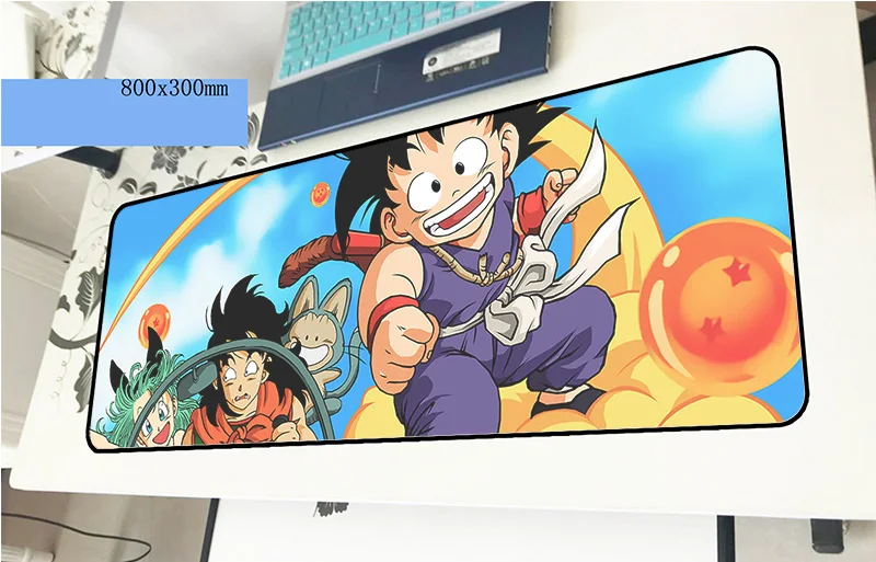 Dragon Ball Коврик для мыши с изображением 80x30 см для маленьких мальчиков подарок игровой коврик для мыши большой gamer коврик для мыши Аниме игра компьютерный стол padmouse клавиатура