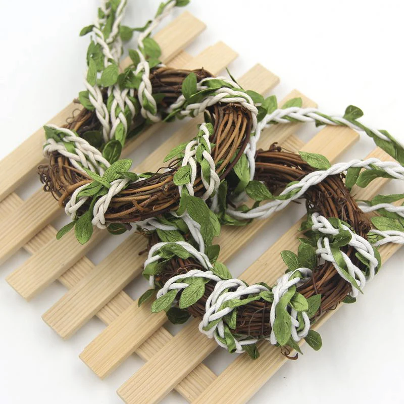 Новое поступление 10 м/лот натуральная шпагат с листьями сделай сам ремесло