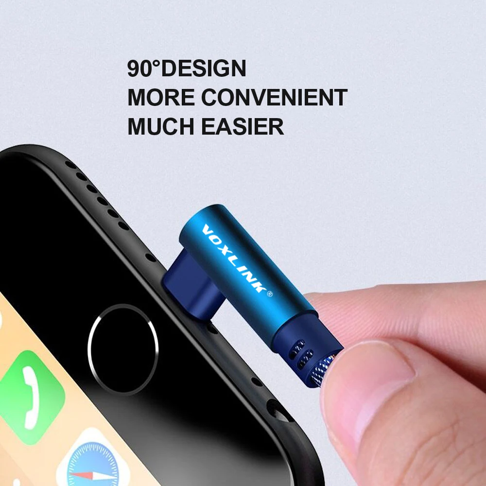 VOXLINK usb type C 90 градусов быстрая зарядка usb c кабель type-c шнур для передачи данных зарядное устройство usb-c для samsung S8 S9 Note 9 8 Xiaomi mi8 mi6