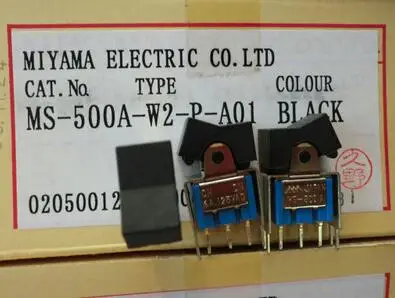 Бесплатная доставка 10 шт./лот японский кулисный выключатель MS-500A 6A125VAC с тремя