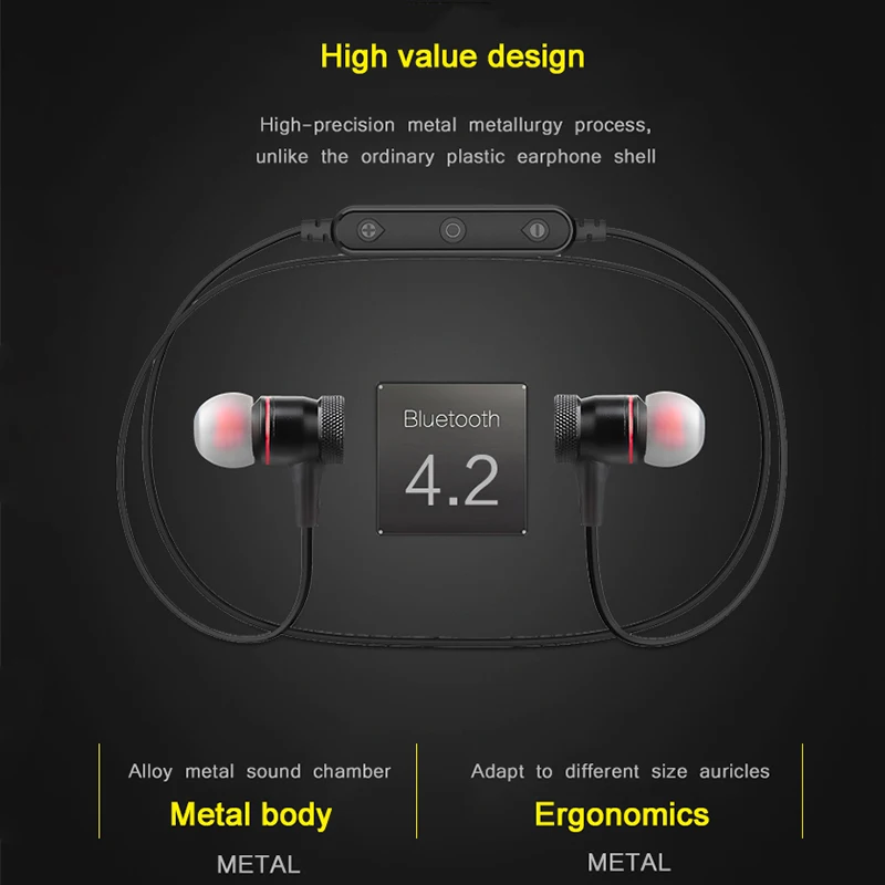 AWEI B922BL магнитные Bluetooth наушники спортивные стерео Музыка Беспроводная гарнитура бас Bluetooth наушники с микрофоном для телефонов