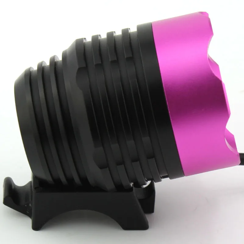 Pink USB порт T6 светодиодный велосипедный головной светильник водонепроницаемый велосипедный светильник велосипедный передний светильник 5 цветов - Цвет: Pink