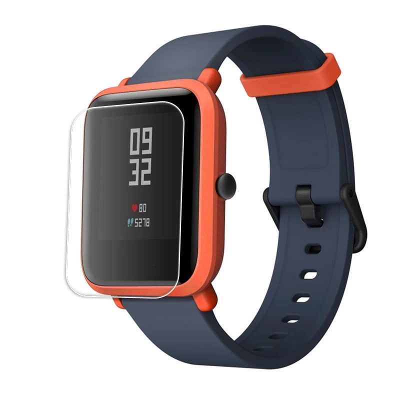 7в1 роскошный браслет для Amazfit Bip Lite аксессуары из нержавеющей стали для Huami Amazfit Bip ремешок чехол Защита экрана