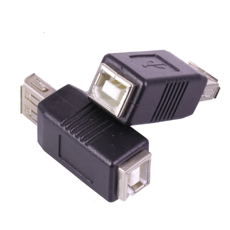 USB AF-BF коннектор USB A гнездовой разъем в B гнездовой разъем 2,0 адаптер AF/BF USB конвертер для устройств компьютерного принтера