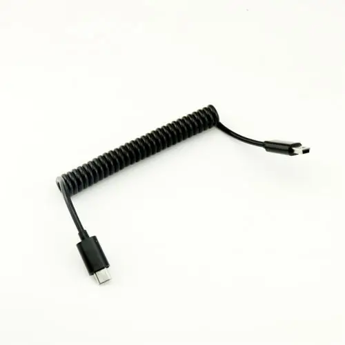 1 шт. спиральный переходник с разъемами Micro USB B и Mini 5 Pin 3 фута|mini usb b|mini usbusb b mini |