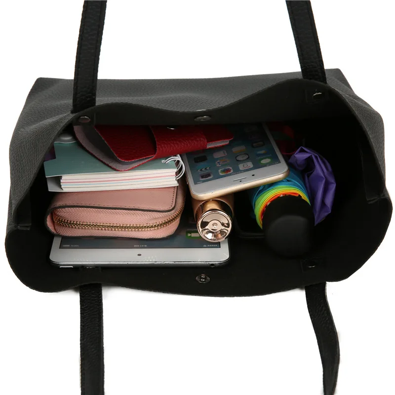 Композитная сумка женские сумки Сумки из искусственной кожи большая