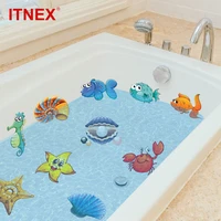 itnex 1020pcs bath sticker nemo fish sea cartoon wall sticker for shower children kids baby bath bathtub tile bathroom sticker
