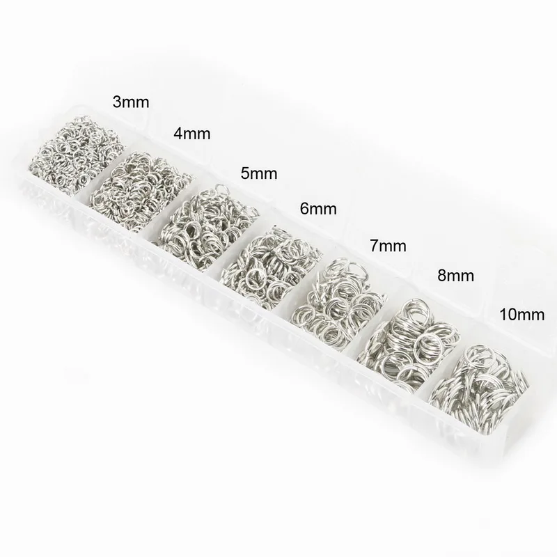 Wholesale 5400-6000Pcs Open Jump Rings Rhodium Silver Gold Bronze Plated Single Loop 3mm-10mm DIY Jewelry Findings | Украшения и