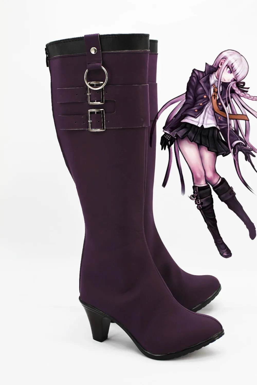 DanganRonpa Dangan Ronpa kyouko/KyoKo Kirigiri cosplay shoes boots For Costume Custom European Size