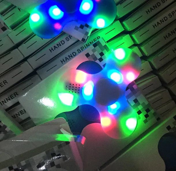 Спиннер-Спиннер светодиодный bluetooth-динамик ручной Спиннер Tri декомпрессионный