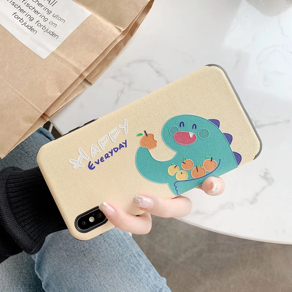 Eat Orange чехол для телефона с динозавром OPPO R9 R9s R11 R11s R15 R15X R17 RENO милым рисунком мягкий