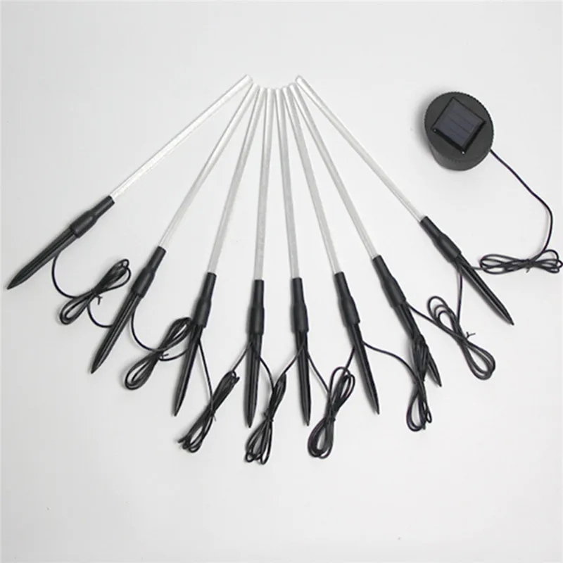 8 садовый светильник светодиодный газон на солнечной энергии акриловый под