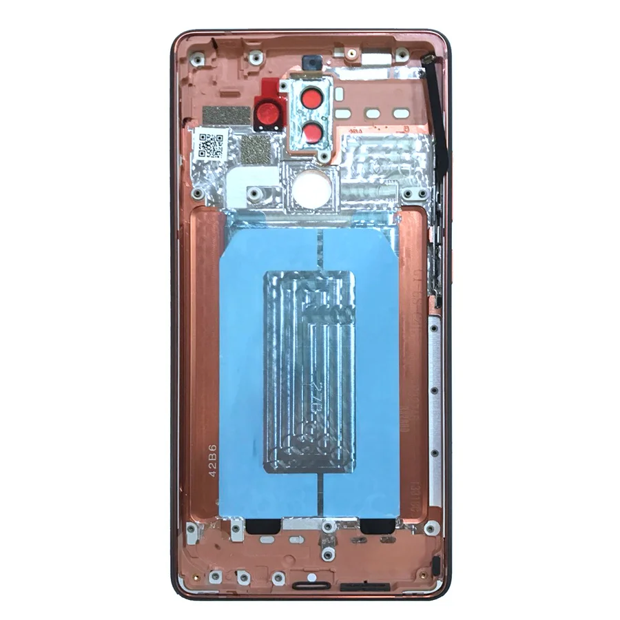 Metal Battery cover For Nokia 7 Plus Housing Rear Back Door Cover Replacement Parts With Logo button Nokia7 | Мобильные телефоны и