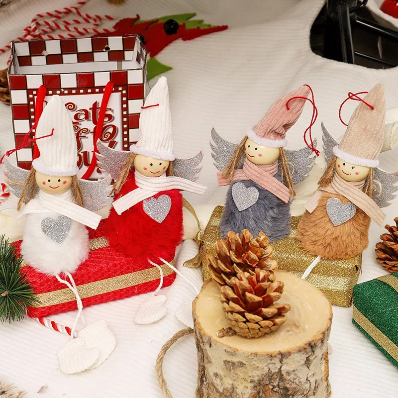Decoration Hanging Christmas Snowman Tree Pendant Ornaments Gift Santa Claus Elk Reindeer Toy Doll Hang Decorations | Дом и сад