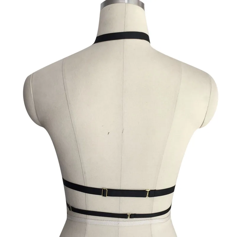 Бюстгальтер в черную клетку женский бюстгальтер стиле Харадзюку с