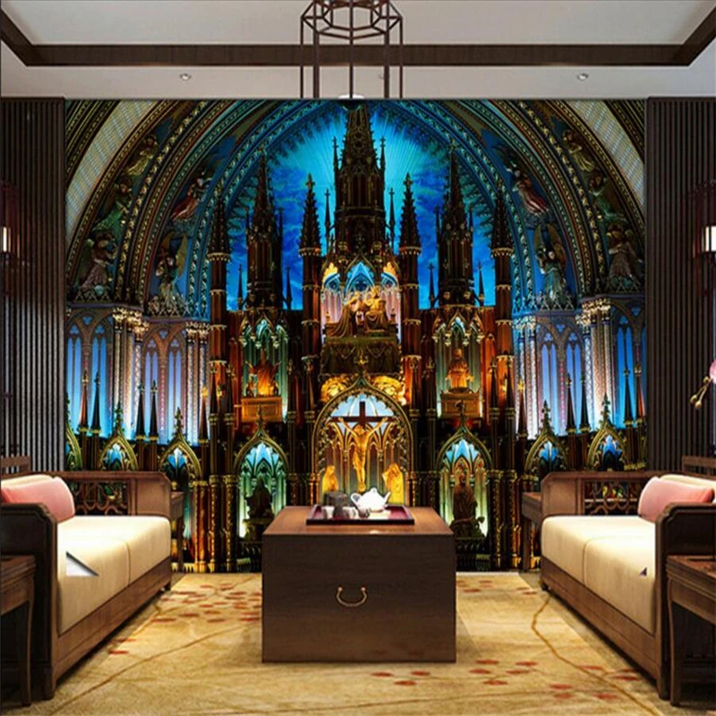 Великолепный дворец Замок задний фон для студий здание фото обои стены 3d ТВ