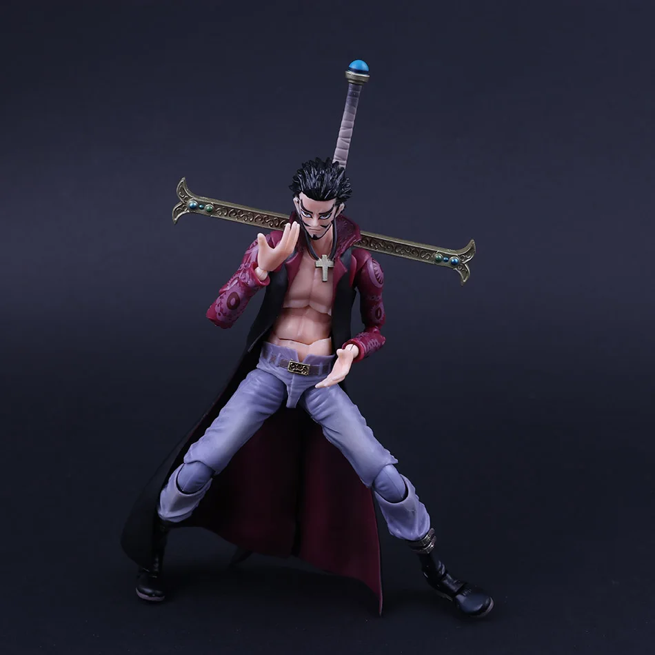 Большой Размер 20 см VAH HEROES цельный фигурка Dracule Mihawk qibukai модель коллекция Brinquedo с