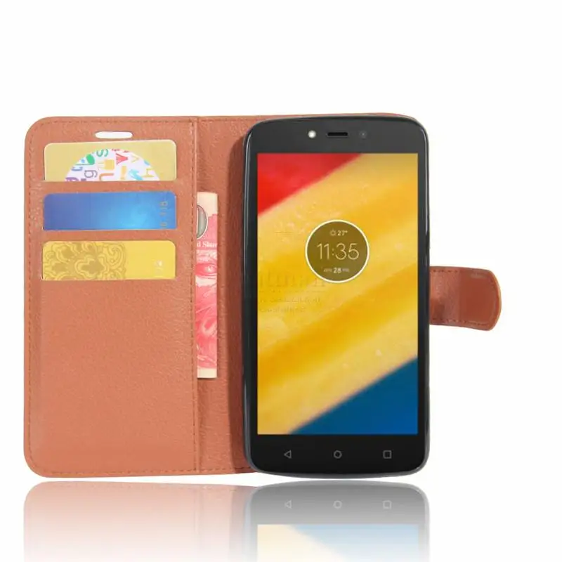 Роскошный чехол кошелек из искусственной кожи с откидной крышкой для Moto C