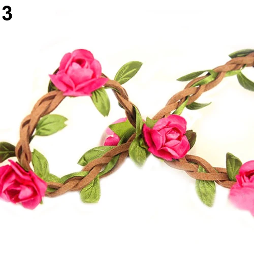 Повязка на голову в стиле бохо для женщин и девушек красивая Цветочная лента