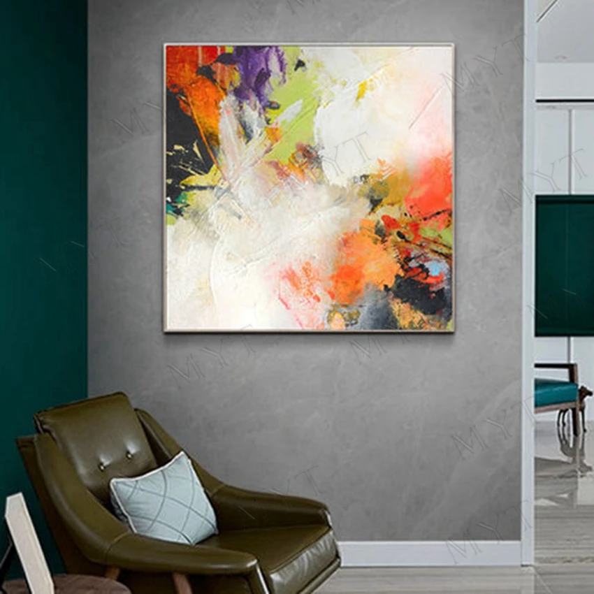 Картина маслом на холсте без рамки ручная роспись