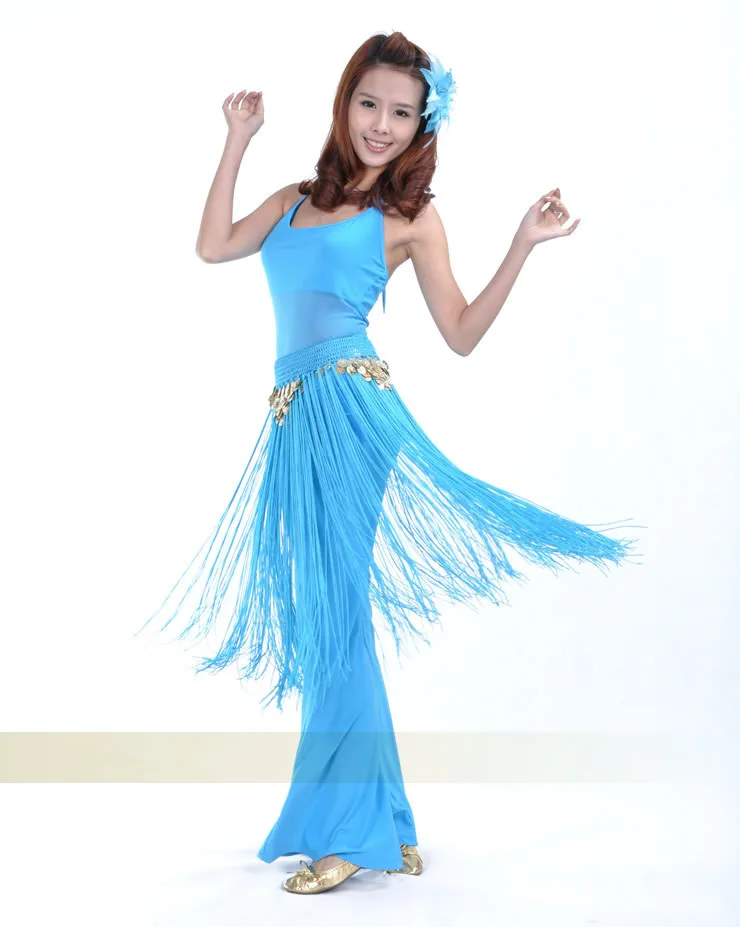 Пояс для танца живота с кисточками 9 цветов|belt coins|hip scarfdance belt |