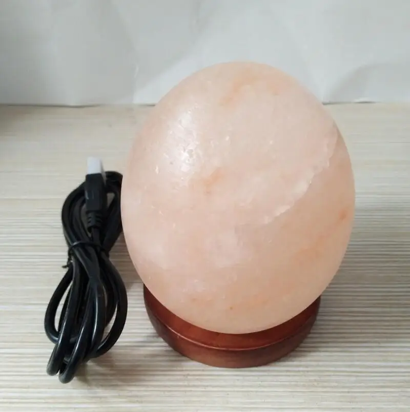Лампа из гималайских яиц и соли 220 В USB-ночник для спальни автомобиля может