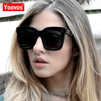 yoovos 2021 vintage square sunglasses women new brand designer retro mirror fashion sun glasses shades lunette de soleil femme