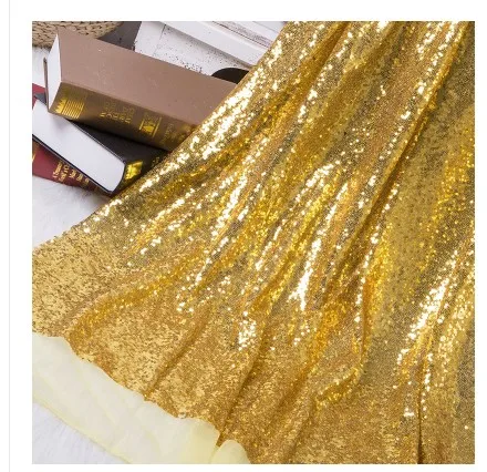 light gold 25 цветов, 3 мм, ткань с блестками, блестящая, Радужная, однотонная, ткань с блестками, материал для одежды, бегунов, сумок, обуви, декора - Цвет: light gold