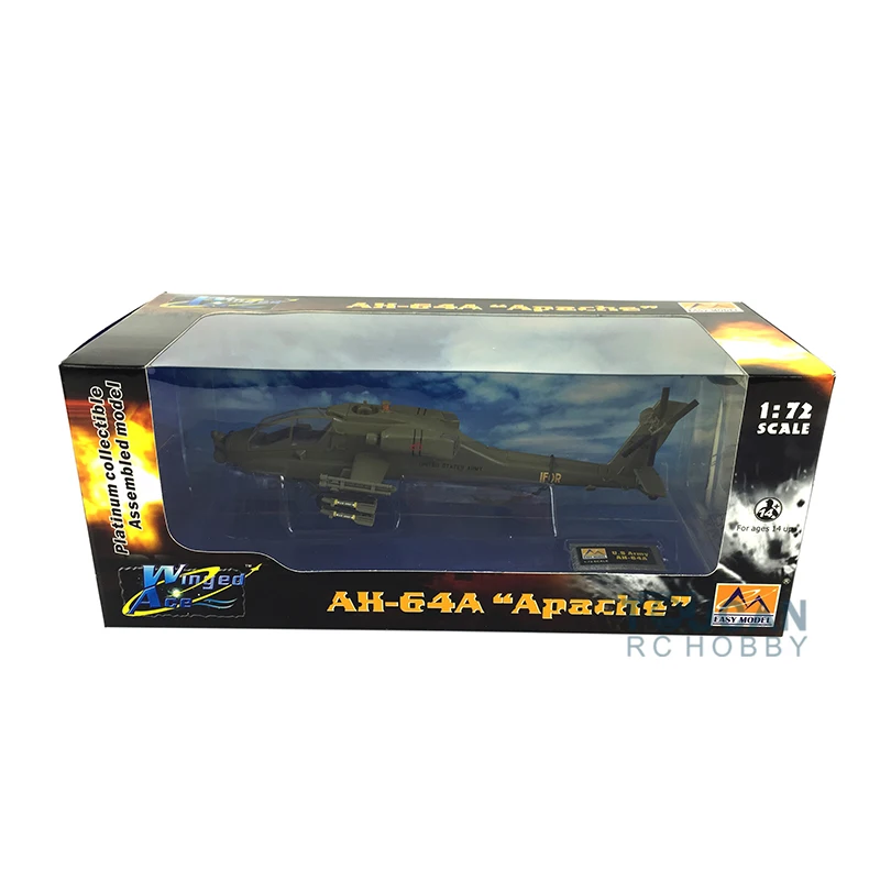 Easy Model 37025 1/72 нам AH-64A Apache ударный вертолет 2-227 самолета готовой