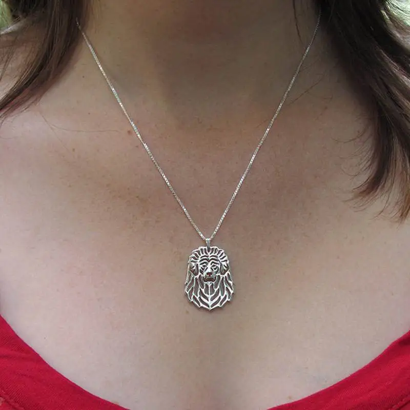 Женское ювелирное изделие ожерелья из сплава с подвеской в виде собаки